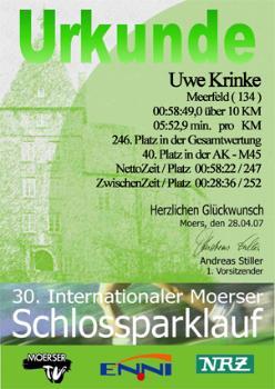 Schlo&szlig;parklauf 2007